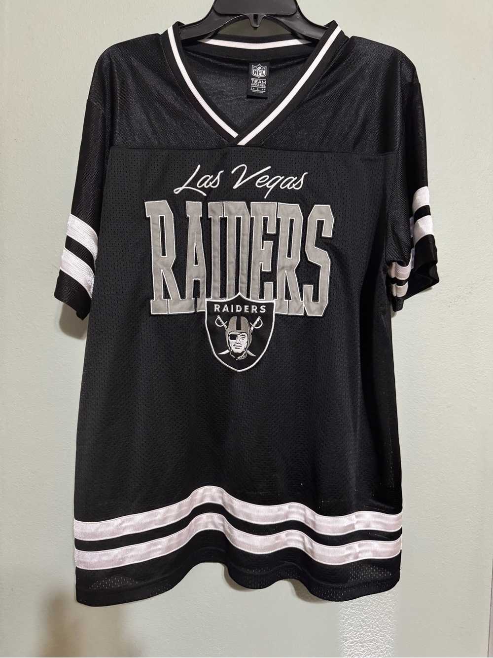 NFL Las Vegas Raiders Black and White Women's Jersey
